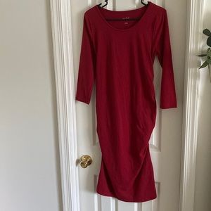 Isabel Maternity Red Dress